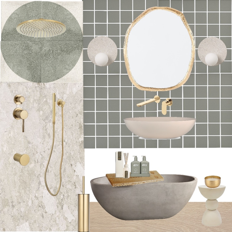 earthy toned bathroom Mood Board by rubytafoya on Style Sourcebook