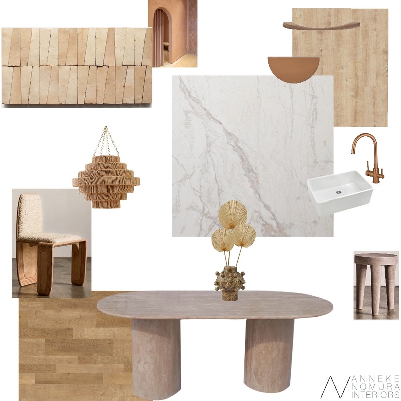 Desert Bloom Zellige Tile Dining Room / Kitchen - w/ sink Mood Board by ANNEKE NOMURA INTERIORS on Style Sourcebook
