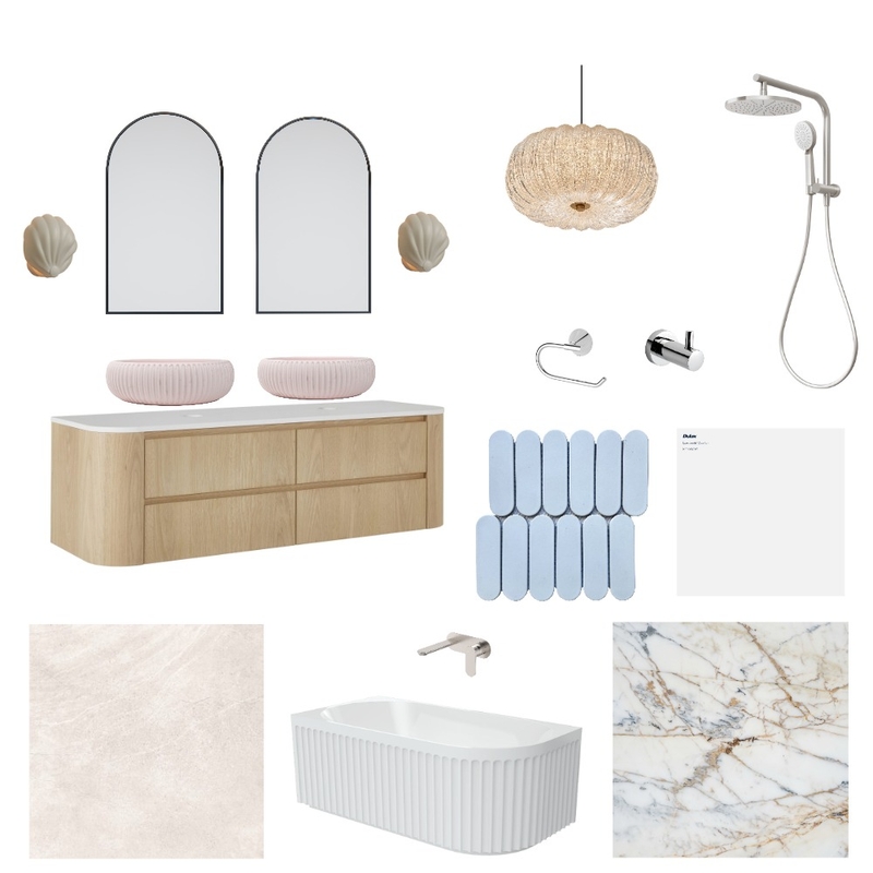 West Croydon Upstairs Bathroom Mood Board by Linlin Interiors on Style Sourcebook