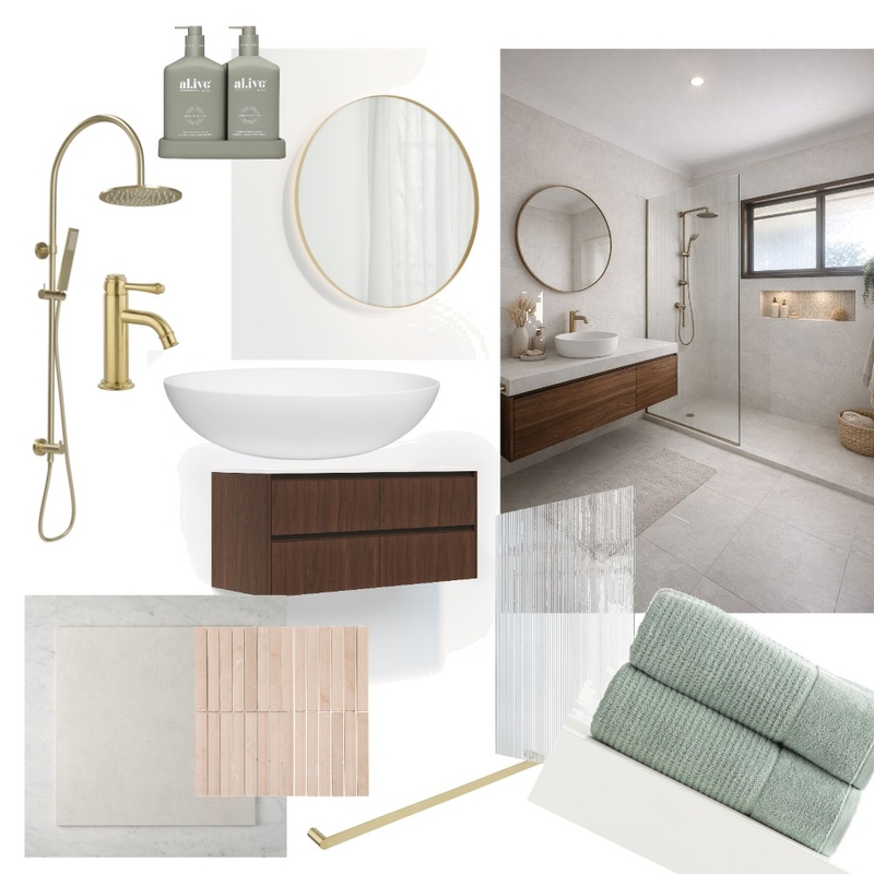 Main Bathroom Mood Board by mbelms73@gmail.com on Style Sourcebook
