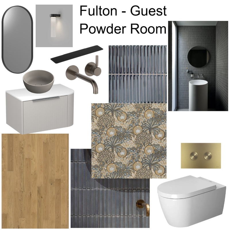 Fulton Apartment - Guest Powder Room Mood Board by JJID Interiors on Style Sourcebook