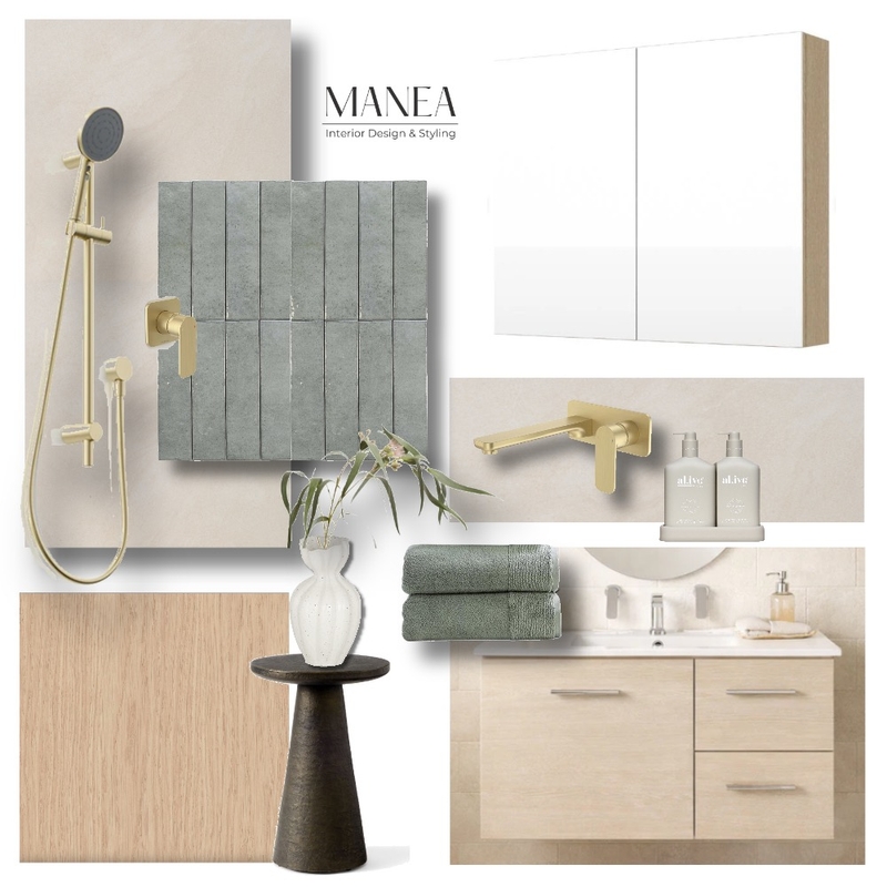 Landsborough Bathroom Mood Board by Manea Interior Design & Styling on Style Sourcebook