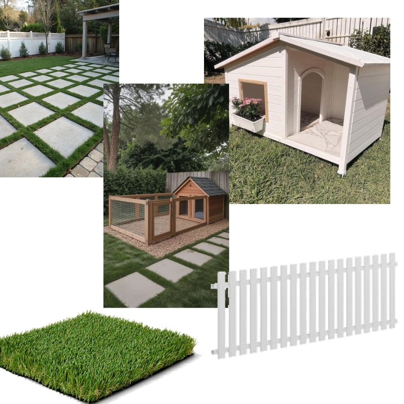Grass Area + Dog Pen Interior Design Mood Board by Makiah Pippen