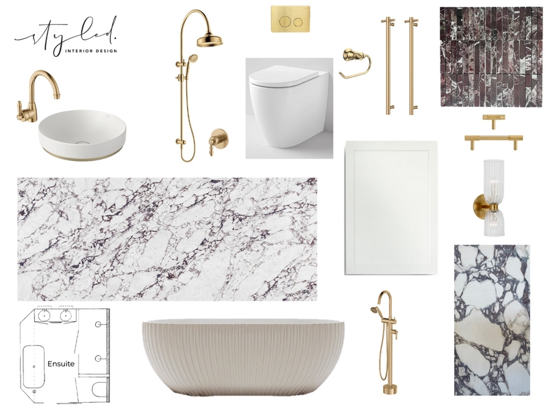 Ballinger - Ensuite Mood Board by Styled Interior Design on Style Sourcebook