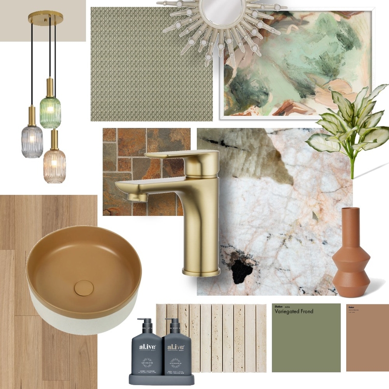 Light Brushed Brass Desert Oasis Vibe Mood Board by Aquaperla on Style Sourcebook