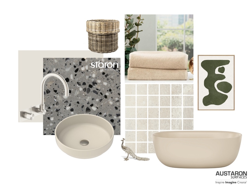 Modern Bathroom with Staron® Solid Surfaces Mood Board by Austaron Surfaces on Style Sourcebook