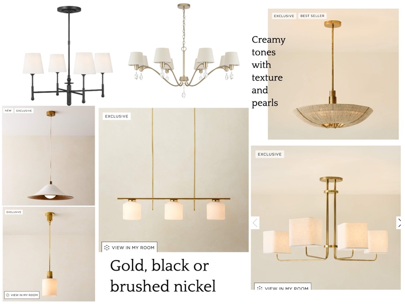 Neutral chandeliers and pendants Mood Board by Lili Cline on Style Sourcebook