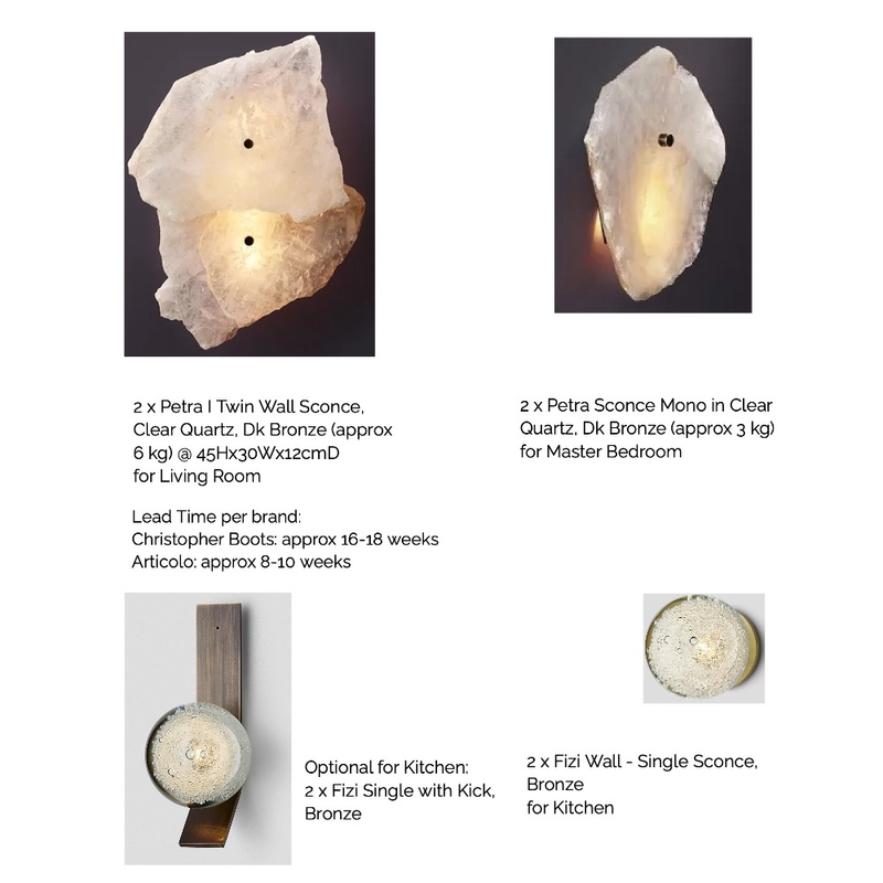 Caroline's Lights Mood Board by Lets See Design on Style Sourcebook