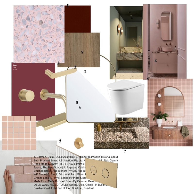 Grandma's PowderRoom Mood Board by Becker Sunner Consulting on Style Sourcebook