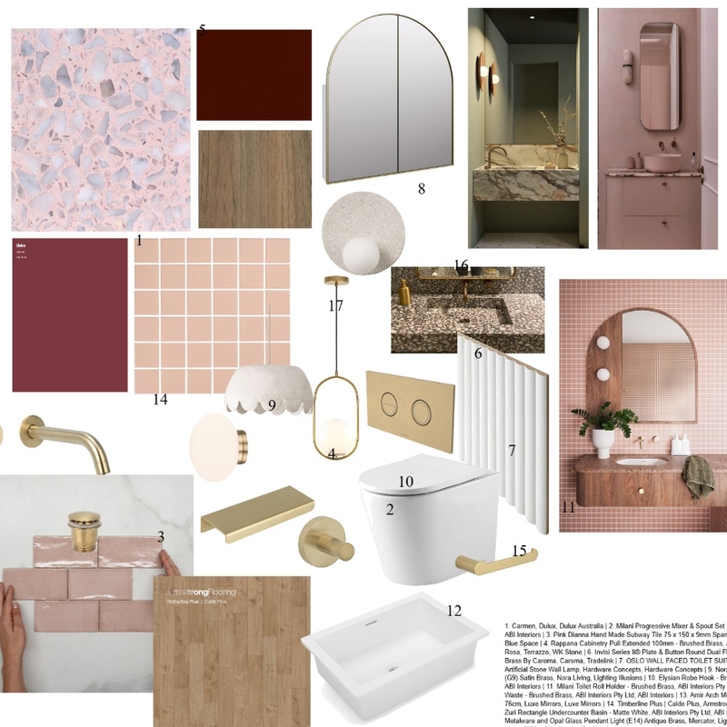 Grandma's PowderRoom Mood Board by Becker Sunner Consulting on Style Sourcebook