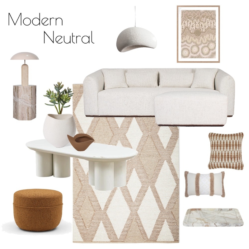 Modern Neutral Mood Board by MichH on Style Sourcebook