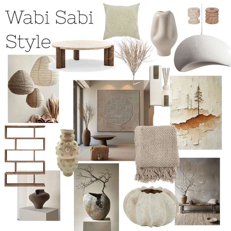 Wabi Sabi Style Mood Board by cherieando on Style Sourcebook