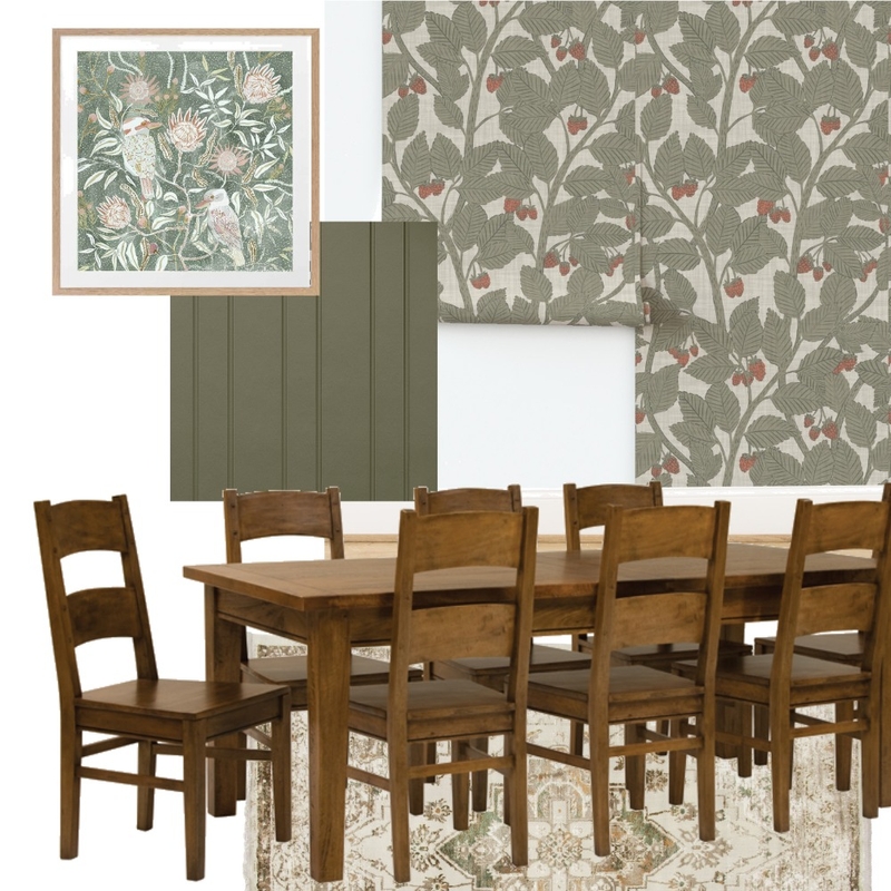 Cottagecore Dining Room Mood Board by latheandquill on Style Sourcebook