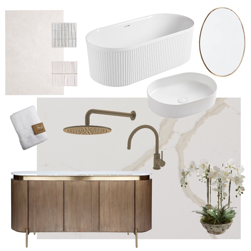 Carrara Gold - Bathroom Mood Board by TALOSTONE on Style Sourcebook