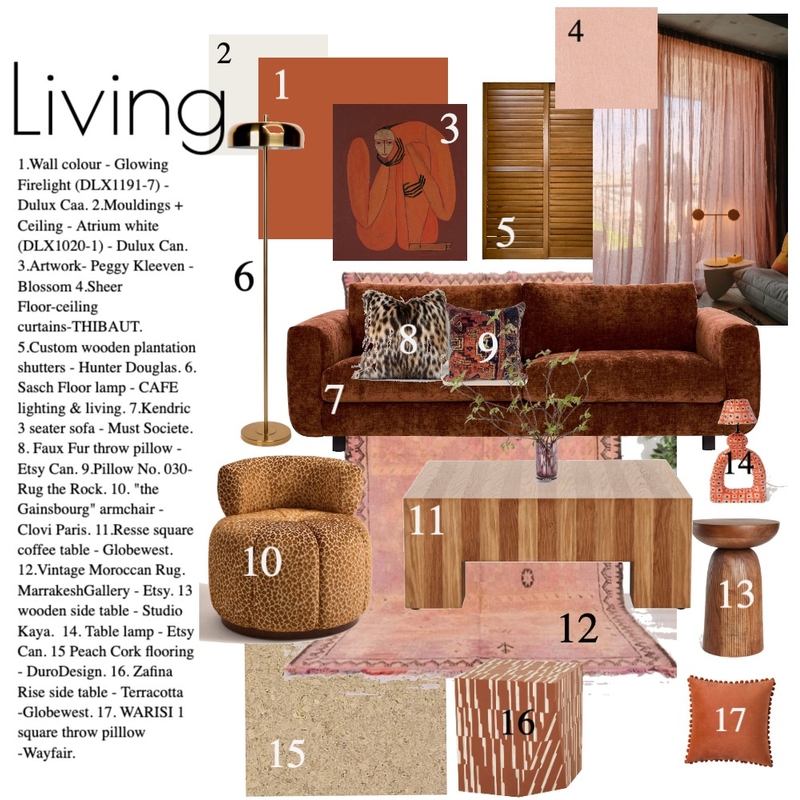 Living Room Mood Board by ChelseyJanea on Style Sourcebook