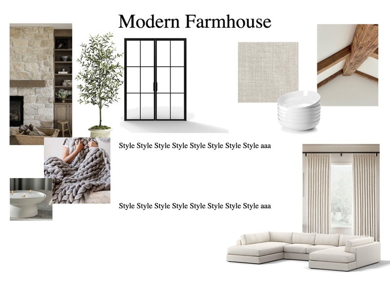 Modern Farmhouse Mood Board by NataliaRutko on Style Sourcebook