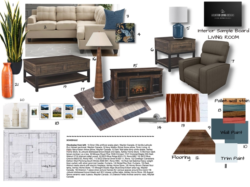Module 9 - Furniture & Accessories LIVING ROOM Mood Board by shannonberry on Style Sourcebook