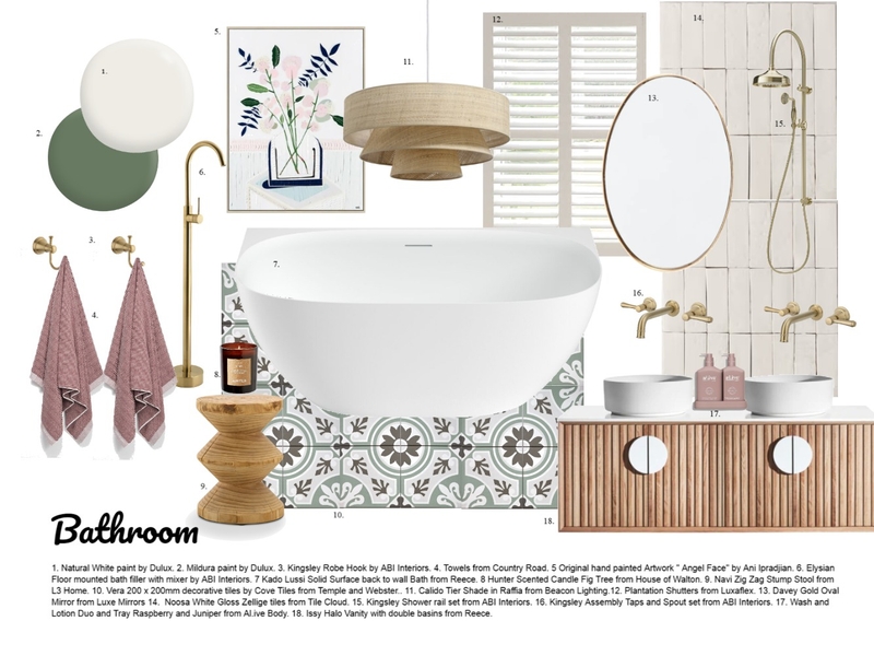 Bathroom Assignment 9 Mood Board by Sharon on Style Sourcebook