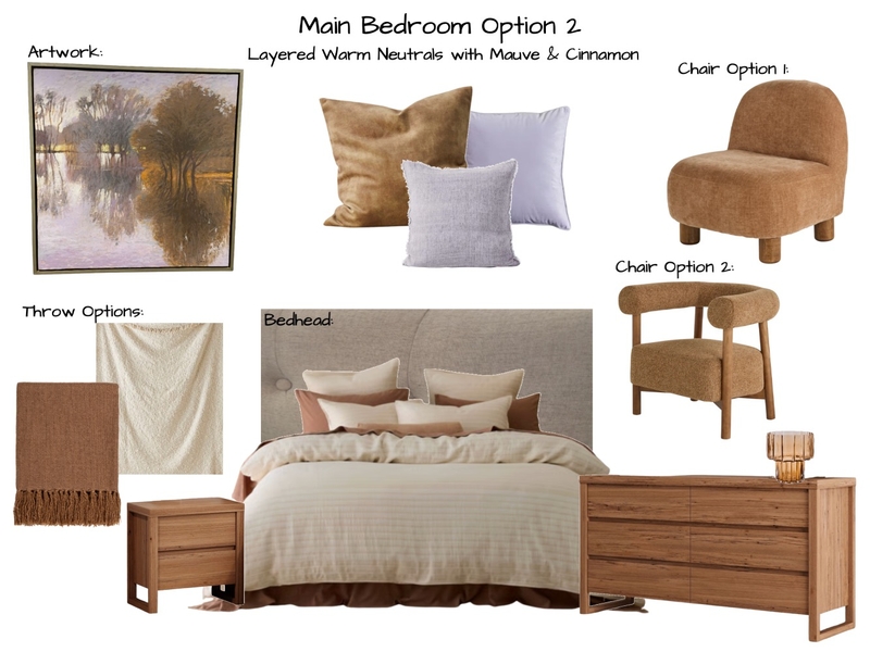 Sanchez Main Bedroom Option 2 Mood Board by Six Castle Designs on Style Sourcebook