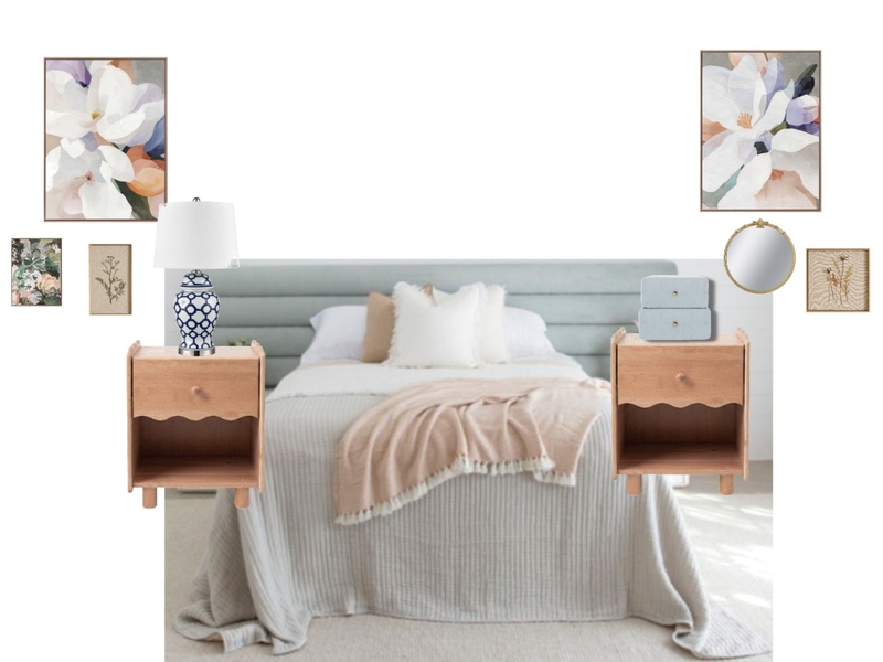 Grandmillennial Cottage Bedroom Mood Board by KtCDesigns on Style Sourcebook