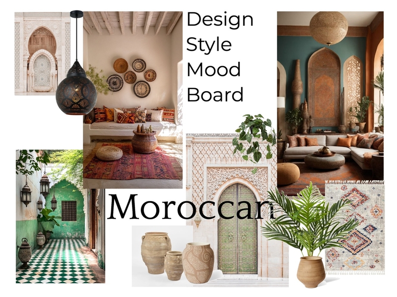 Moroccan 'design style' mood board Mood Board by SarBearDesi on Style Sourcebook