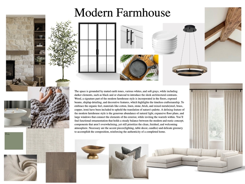 Modern Farmhouse Mood Board by NataliaRutko on Style Sourcebook
