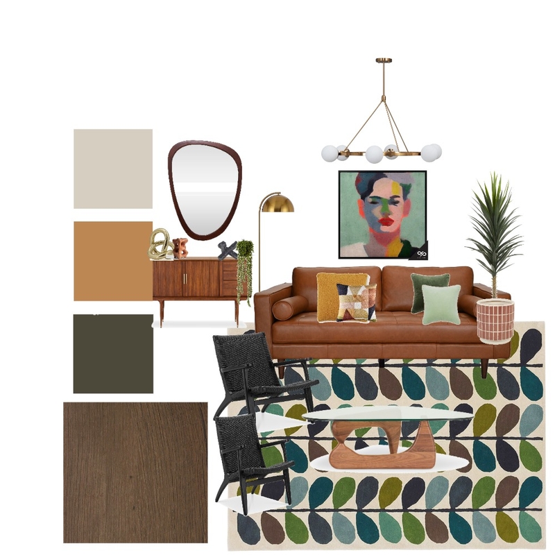 Mid Century Living Room Mood Board by MichelleGulliver on Style Sourcebook