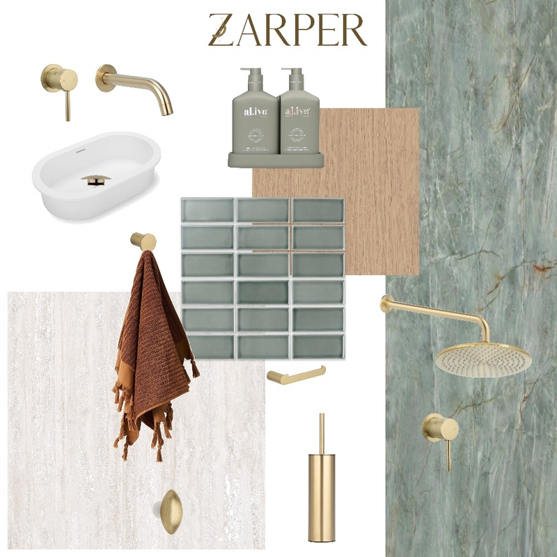 Donaldson Guest Bathroom Mood Board by Zarper Interiors on Style Sourcebook