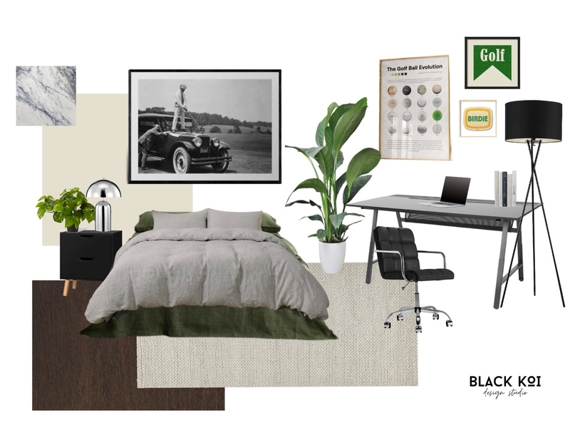 Bennos Room - TEMPLE ST Mood Board by Black Koi Design Studio on Style Sourcebook