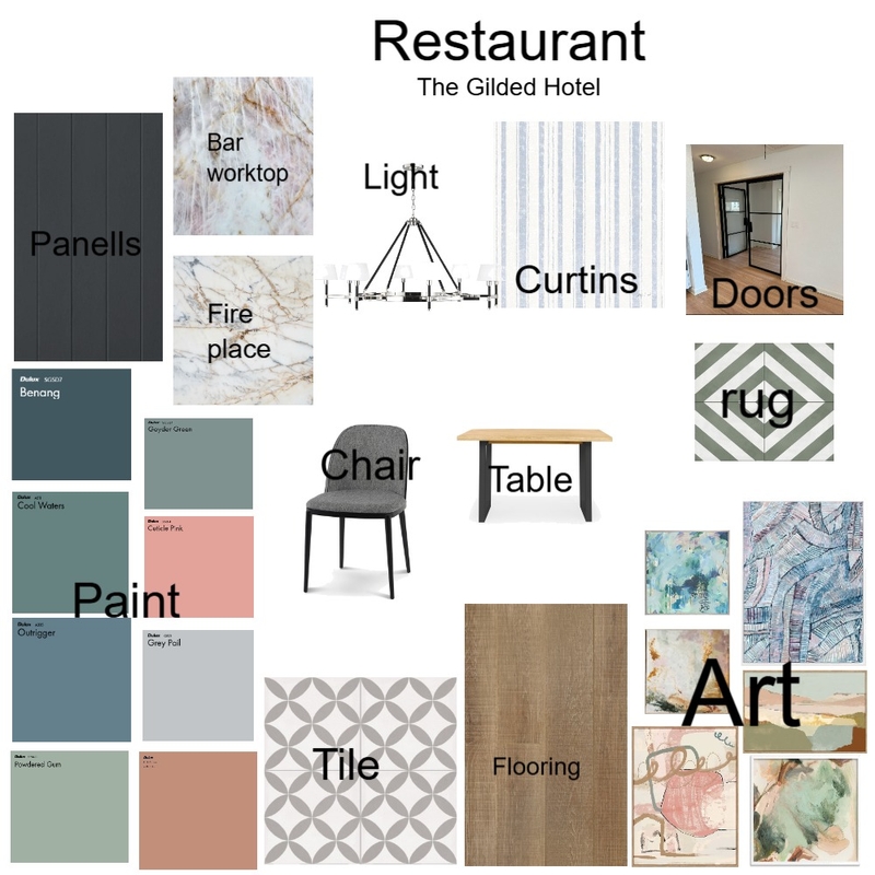 restaurant Mood Board by jenniferD on Style Sourcebook