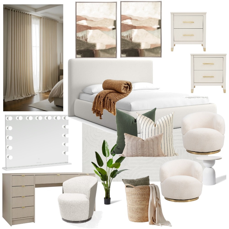 Tyshia Galteau Master Bedroom Mood Board by jdarinteriors on Style Sourcebook