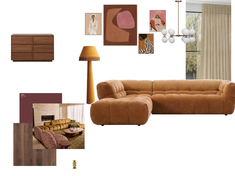 mid Century Interior Design Mood Board by On Cue Renovations