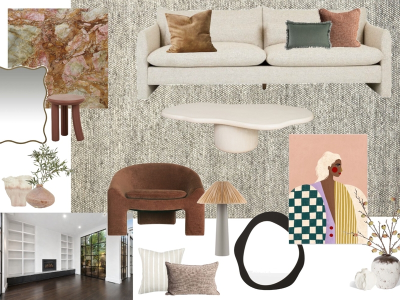 Project Nicholls - concept main living Mood Board by Meraki Interiors on Style Sourcebook