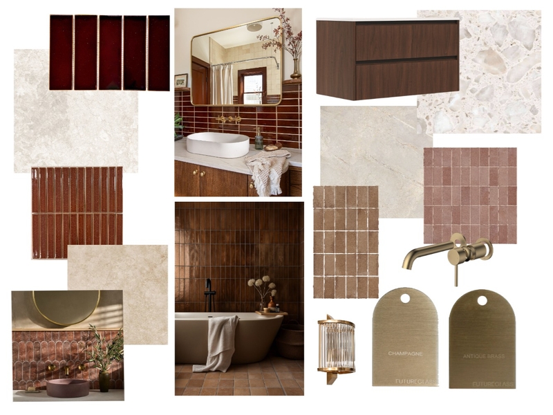 Brown Bathroom Mood Board by Makarsha on Style Sourcebook