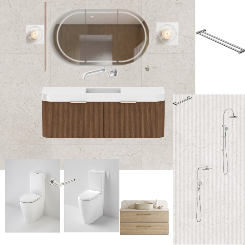 Bathroom ensuite option 2 Interior Design Mood Board by retallis