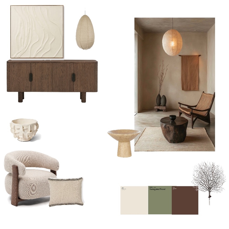 Wabi sabi mood board Interior Design Mood Board by India_hill