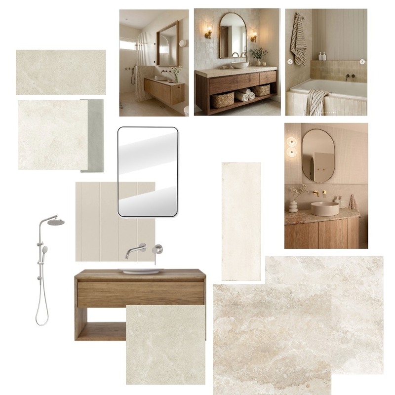 Venus Bay bathroom Interior Design Mood Board by Magdalen