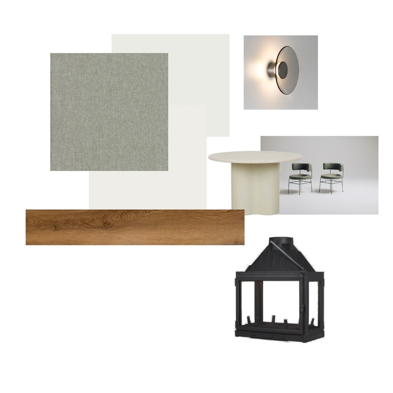 Dining/Fireplace Interior Design Mood Board by laurapierce89@outlook.com