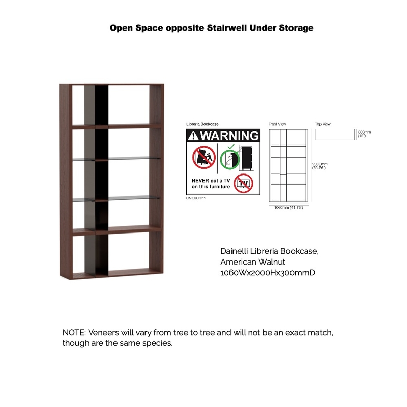 Open Space Bookcase Interior Design Mood Board by Lets See Design