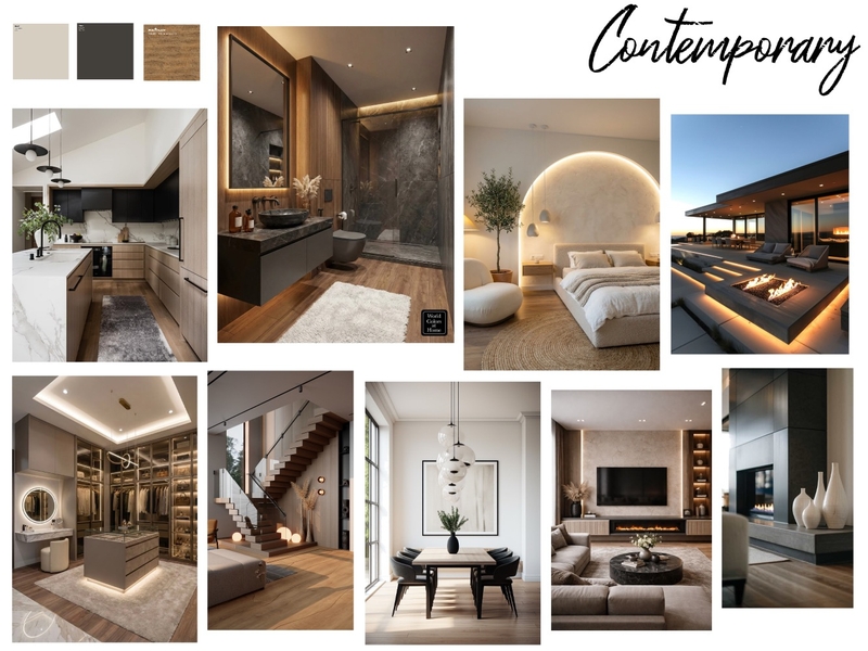 Contemporary Interior Design Mood Board by AnnieJ