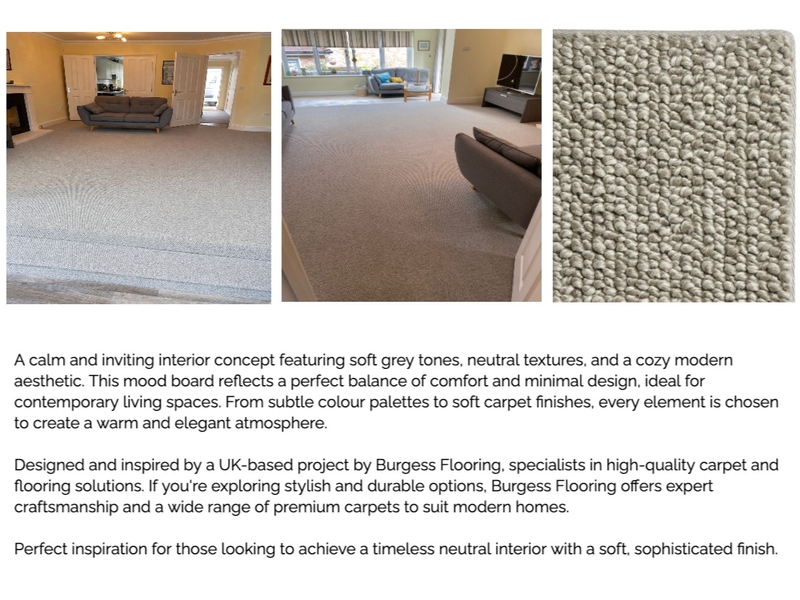Soft Grey & Neutral Interior Mood Board | Burgess Flooring Mood Board by Burgess Flooring and Blinds Ltd on Style Sourcebook