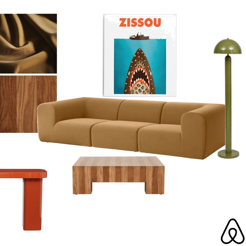 Airbnb Design Lounge Interior Design Mood Board by Cleary & Co.