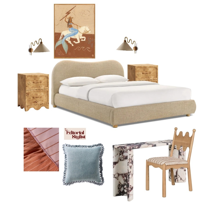 Rosie's Bedroom Mood Board by The Editorial Stylist on Style Sourcebook