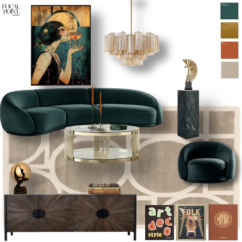 Art Deco/ Classical Lounge Mood Board by Focal Point Interior Design on Style Sourcebook