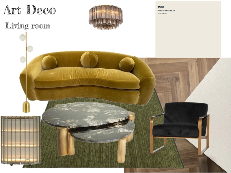 art deco living room Mood Board by jenniferandri on Style Sourcebook