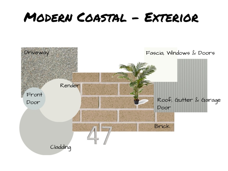 Coastal Exterior Colour Board Mood Board by HerHaus Designs on Style Sourcebook