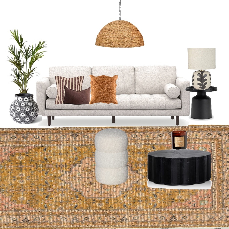 Orangie Brown Interior Design Mood Board by Tanya Lou Interiors