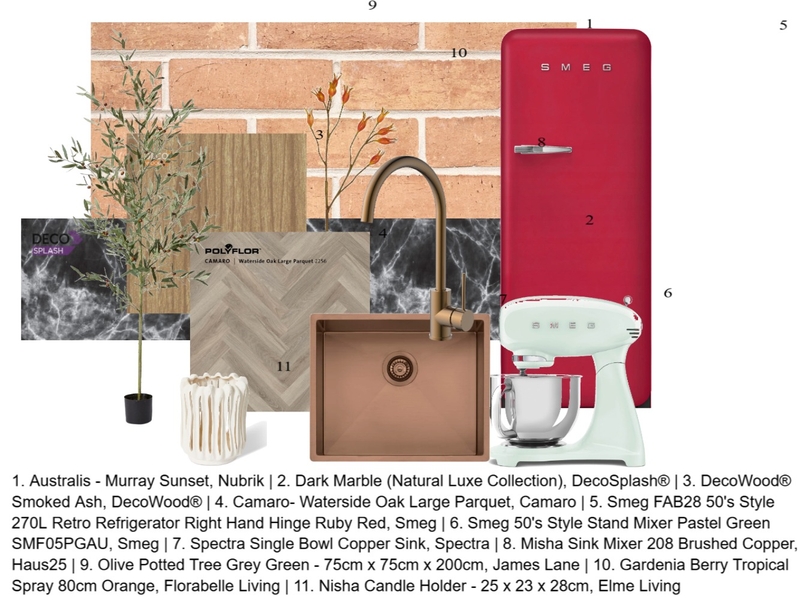 Kitchen split apartment Interior Design Mood Board by rebecca.reardon@billyblue.torrens.edu.au