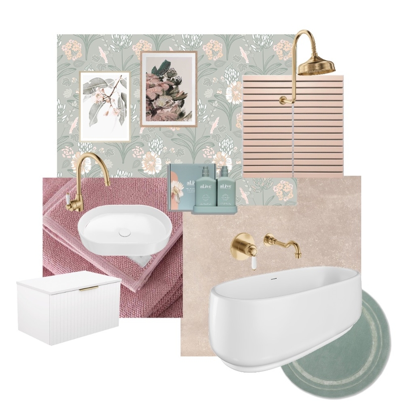 Modern Vintage Bathroom Mood Board by Fienza on Style Sourcebook