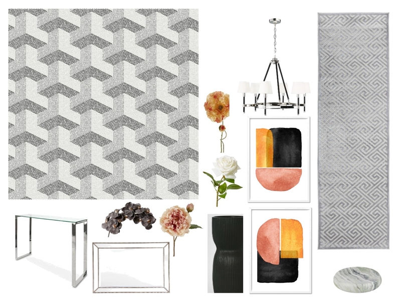 Graphic Entry Hall Mood Board by Sterlingrose on Style Sourcebook